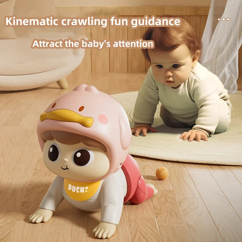 crawling doll baby toy with music, ,learning crawling guidance and head up train Children's vocal toys and baby interactive ing