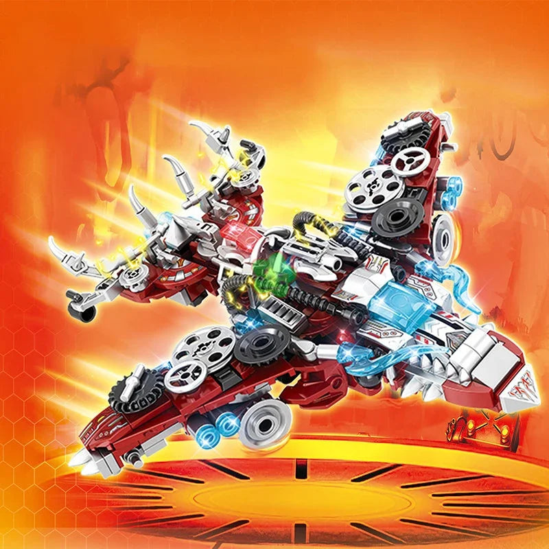 2IN1 Jurassic Mechanical Indominus Rex Dinosaur World Model Building Blocks City Fighter Dino Park Bricks Children Toy