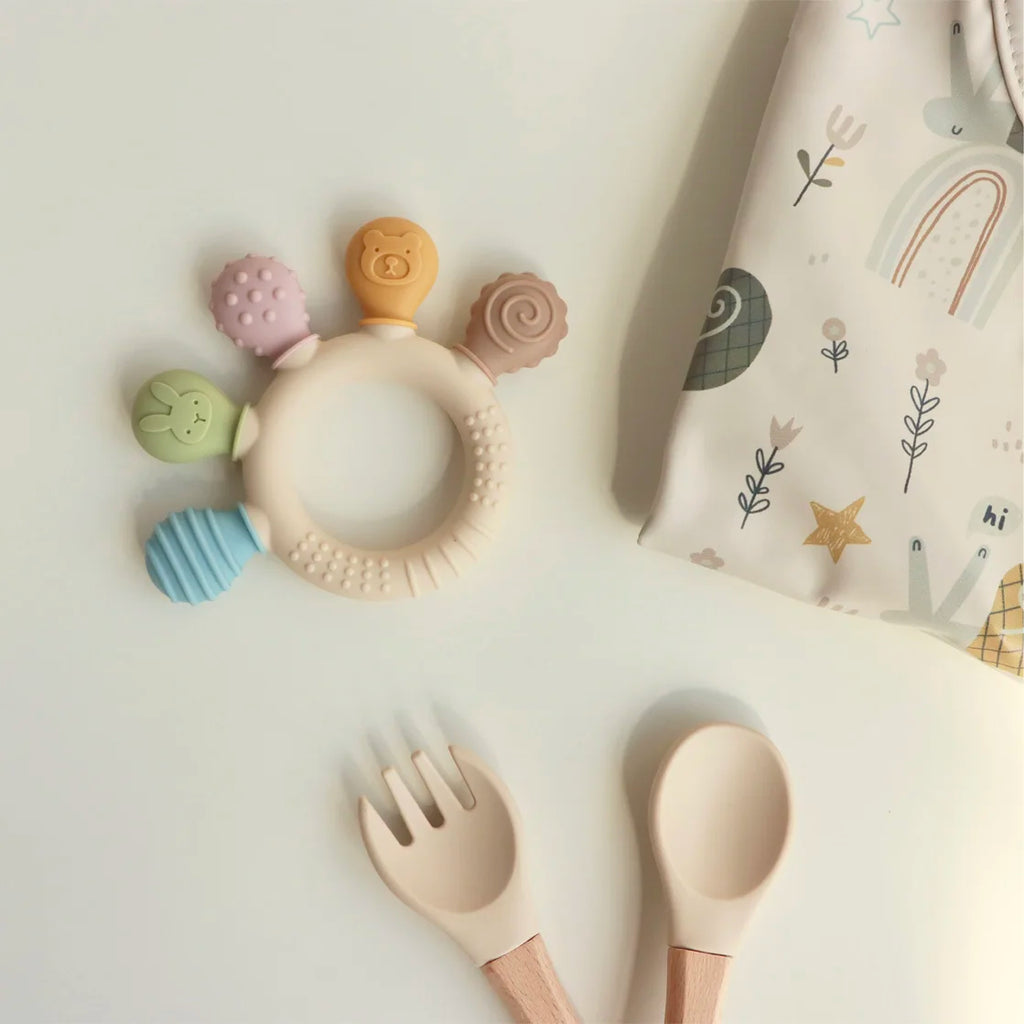 Silicone Baby Teether – Sensory Chew Beads for Anxiety & Teething Relief, 0-12 Months