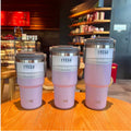 Taishuo Ice King Cup Handheld Double Drink Large Capacity 304 Stainless Steel Insulated Cup with Straw Car Cooling Cup