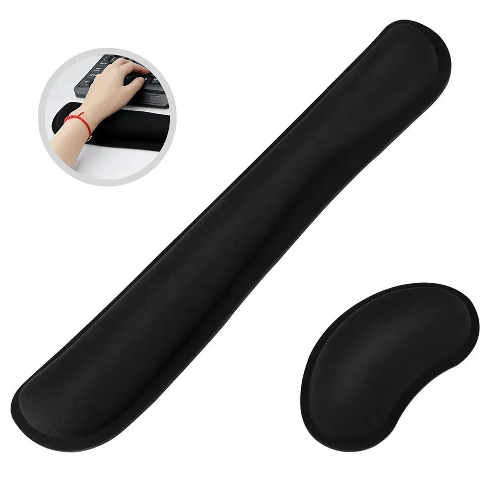 Widen Memory Foam Mouse Pad with Wrist Support – Non-Slip Keyboard & Mouse Rest for Office, PC, Laptop, and Mac