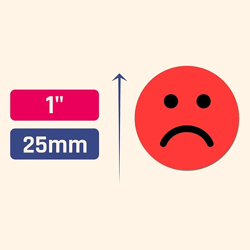 1" Happy Sad Smiling Face Behavior Stickers 120-1200pcs Labels Teachers Classroom School Kids Student Reward Sticker Toys Gifts