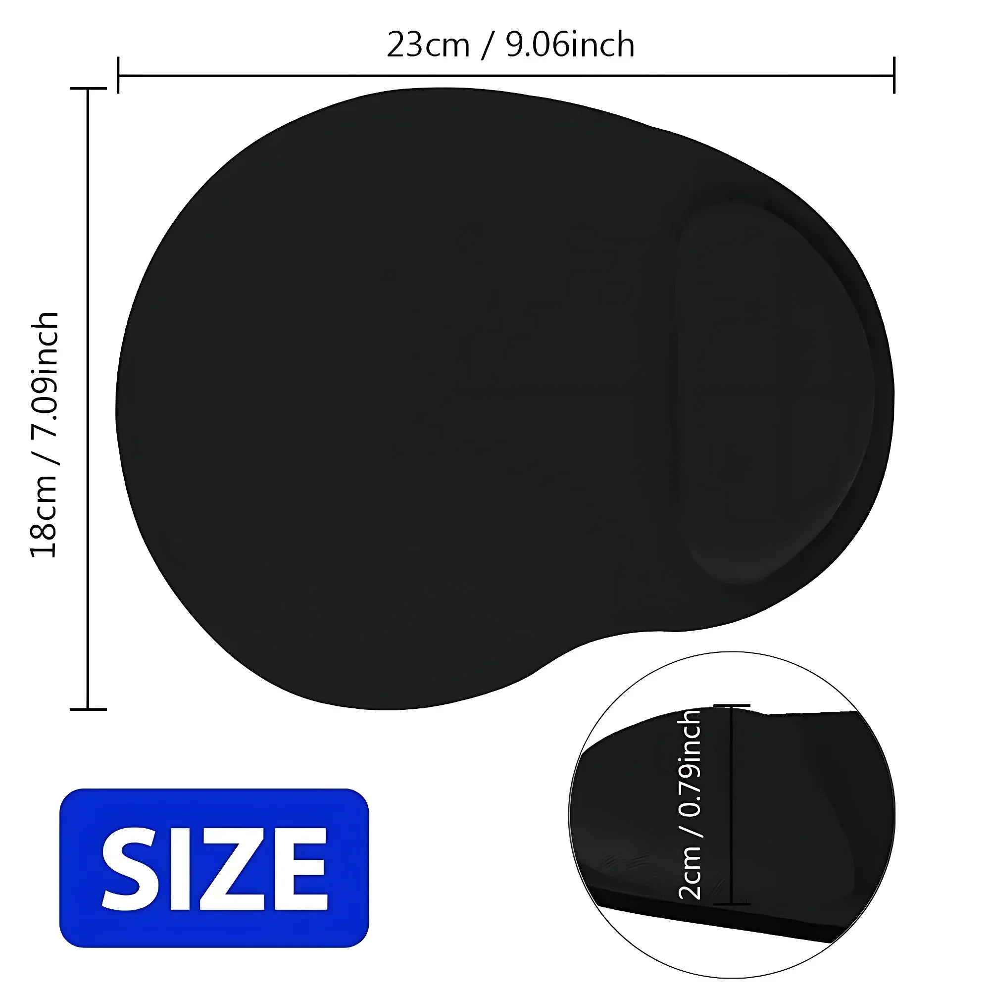 Ergonomic Wrist Rest Mouse Pad – Comfortable Non-Slip Soft Mousepad with Wrist Support for PC & Laptop