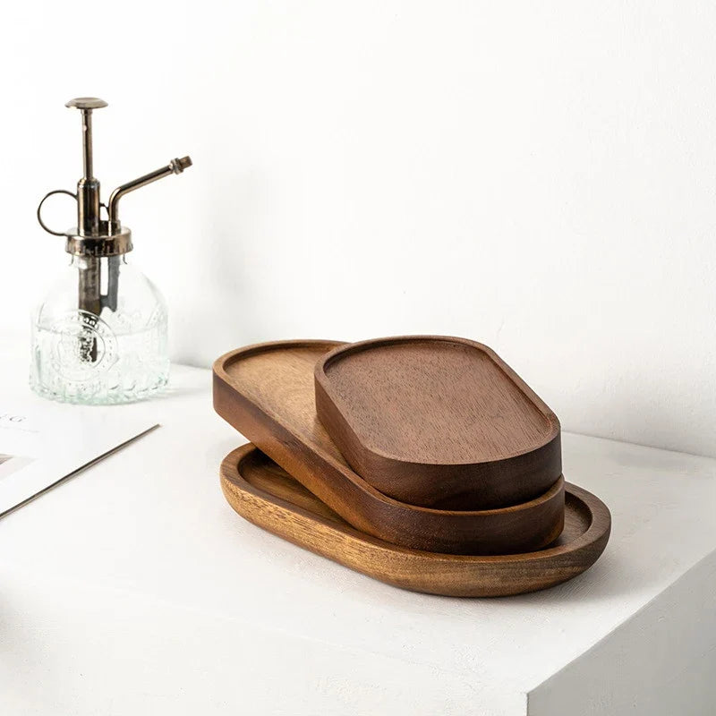 Eco-Friendly Wooden Serving Tray – Stylish & Versatile