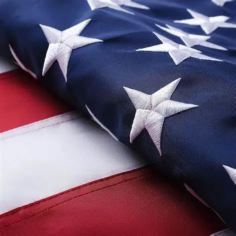 Heavy Duty US 3x5 Feet Waterproof Nylon Embroidered Stars Sewn Stripes USA American Flag Embroidery