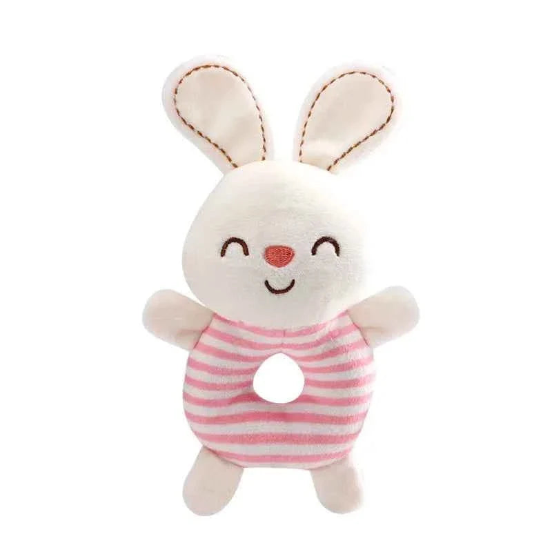 New Baby Rattle Toys Cartoon Animals Plush Infant Hand Ring Bed Toys for Newborn 0-24 Months Toddler Early Educational Toy