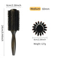 Professional Boar Bristle Round Hair Brush for Women and Men Hair Styling Comb Salon Hairdressing Hairdresser Wood Round Brush