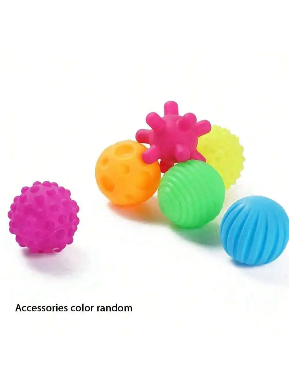 Baby Sensory Toy Textured Balls - Soft Teething & Tactile Exploration Set with 6 Colors+8 Styles |