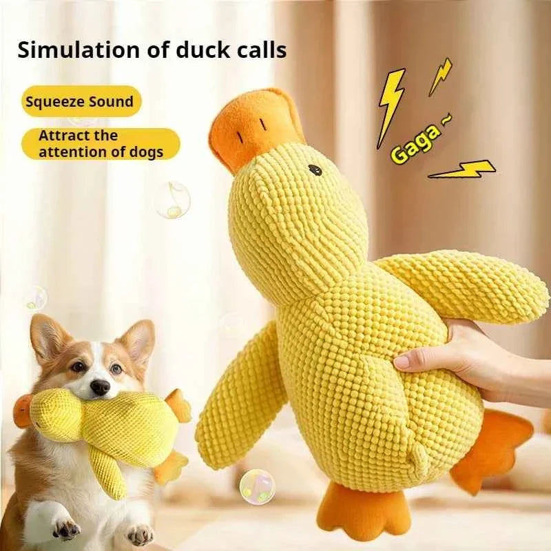 Quacking Dog Duck Toy for Playtime fun.