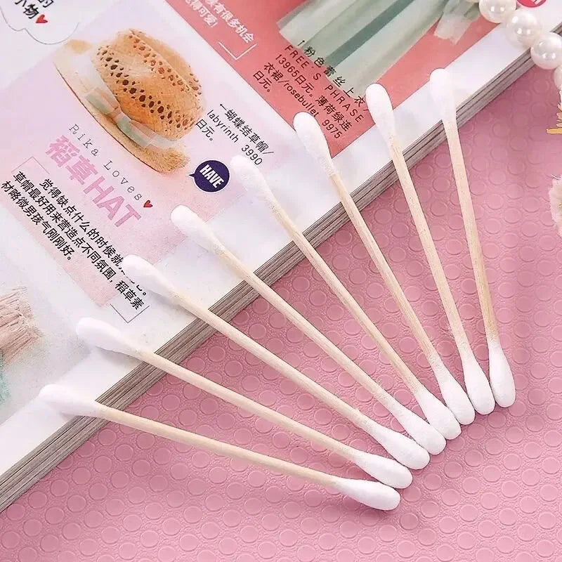 Eco-Friendly Wooden Cotton Swabs – Safe & Versatile