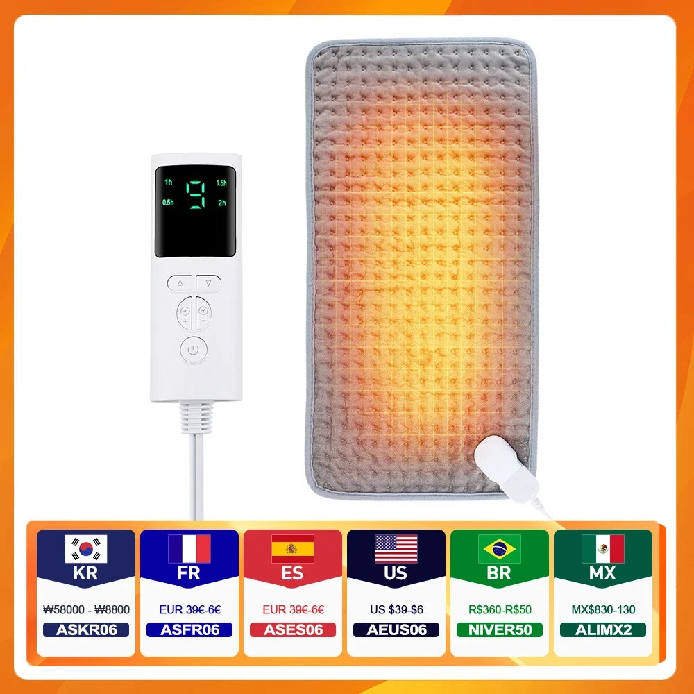 Electric Heating Blanket – Warm Heated Pad for Bed & Sofa Winter Use