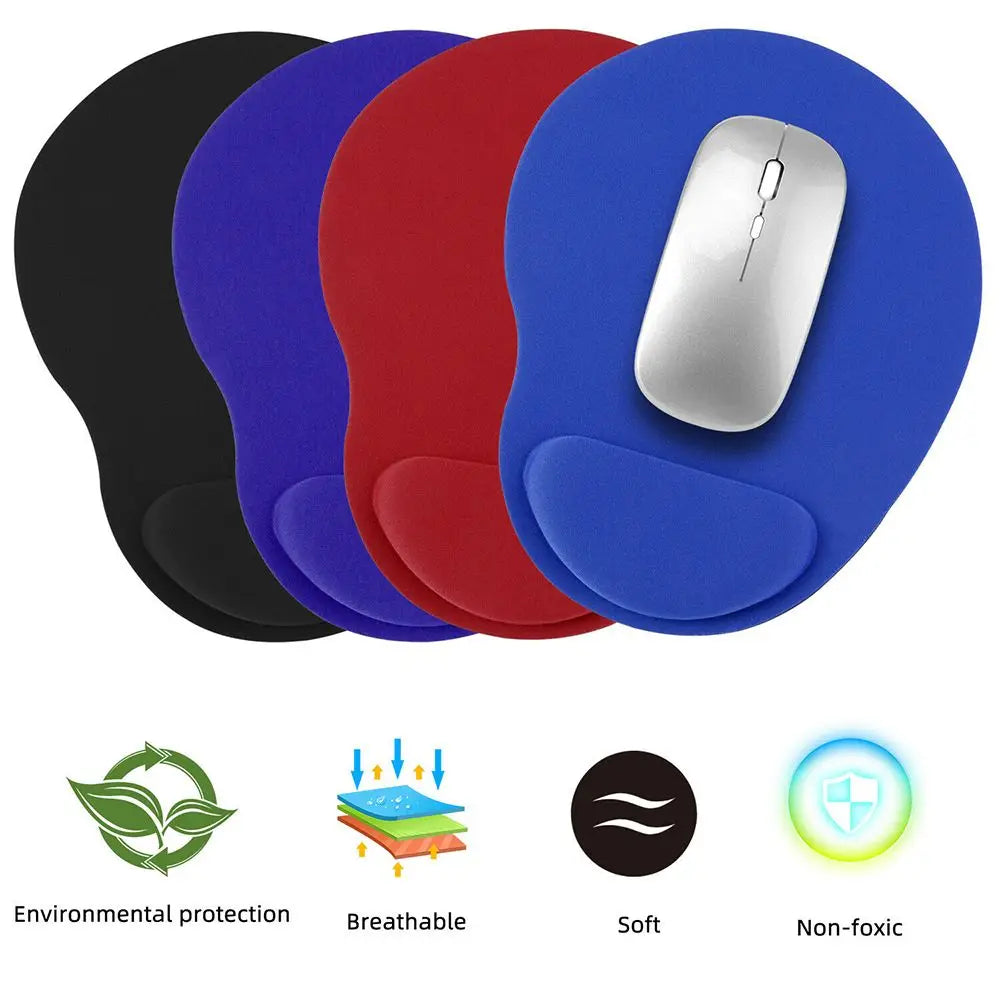 Ergonomic Wrist Rest Mouse Pad – Soft Non-Slip Mousepad with Comfortable Wrist Support for PC & Laptop
