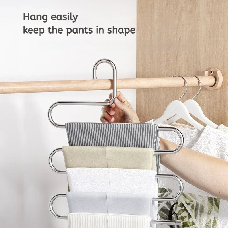 5-Layer Multi-Functional Clothes Hanger – Space Saving Non-Slip Storage Rack