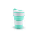 12 Oz Reusable Silicone Collapsible Cups with Lid for Camping 350ml 500ml Portable Folding Coffee Cups for Travel