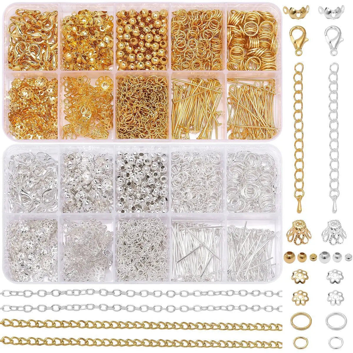 1 Set Jewelry Making Starter Kit – DIY Earrings, Necklaces & Findings for Beginners and Adults
