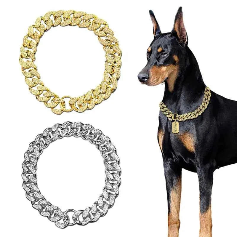Dog Chain Collar for Your Confident Pet | Stylish & Strong
