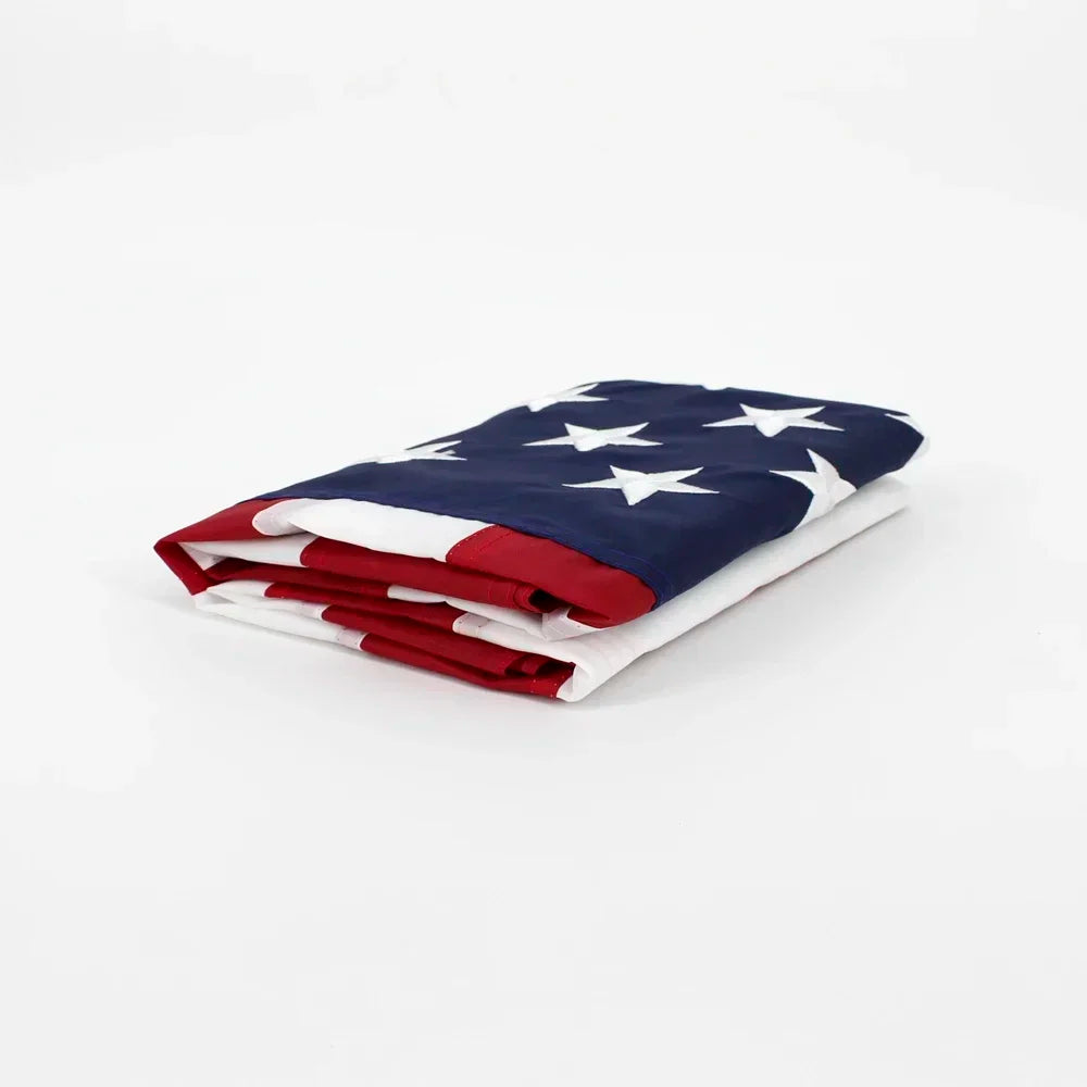 Heavy Duty US 3x5 Feet Waterproof Nylon Embroidered Stars Sewn Stripes USA American Flag Embroidery