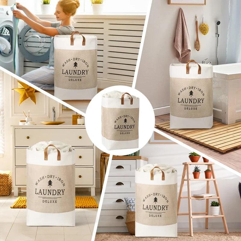 Eco-Friendly Foldable Laundry Basket – Large & Portable