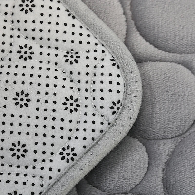 3-Piece Solid Color Bathroom Mat Set – Water-Absorbing & Non-Slip