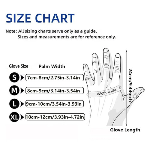 20/50/100PCS Disposable Black Nitrile Gloves – Latex-Free, Powder-Free Cleaning, Tattoo, Hairdressing & Household Use