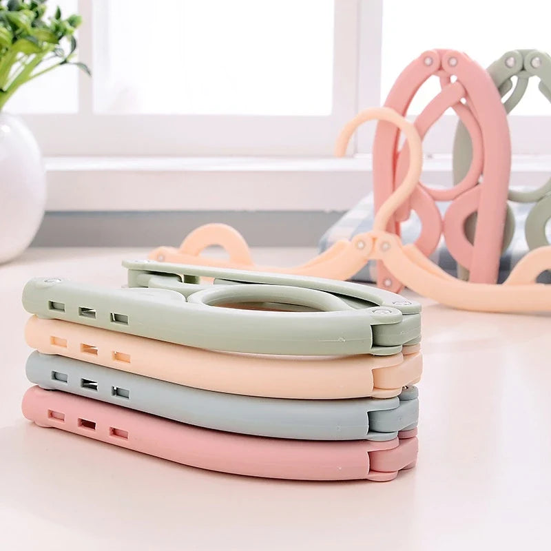 5/10PCS Foldable Portable Clothes Hangers – Travel & Home Storage Rack