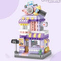 NEW Panda Pet Coffee Ice Cream Flower Shop Store Street View Food House Building Blocks Kit Girls Bricks Model Kids Toy Children