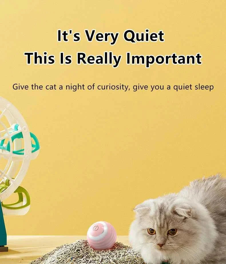 Smart Cat Toy Ball: Auto-Rolling for Active Play