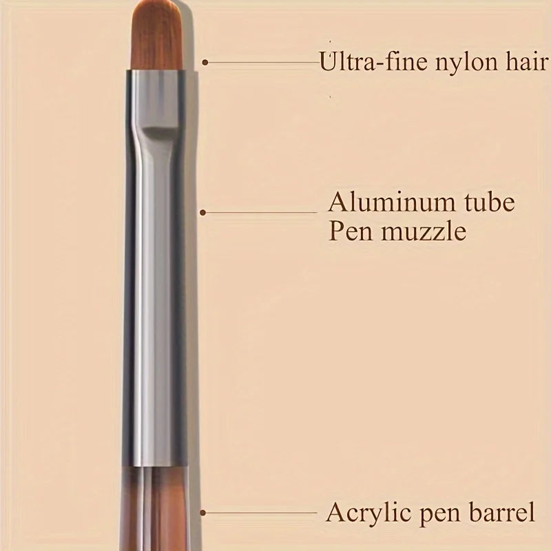 9PCS UV Gel Nail Brush Liner DIY Painting Pen Manicure Acrylic Drawing Brush for Nail Art Design Nails Tip Display Painting Tool