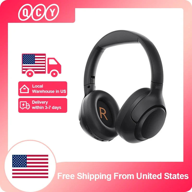 QCY H3 ANC Wireless Headphones – Hi-Res Over-Ear Bluetooth 5.4