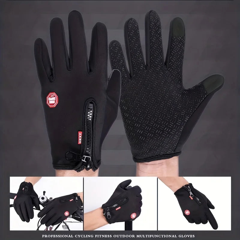 Winter Touchscreen Gloves for Men & Women – Warm, Windproof, and Anti-Slip