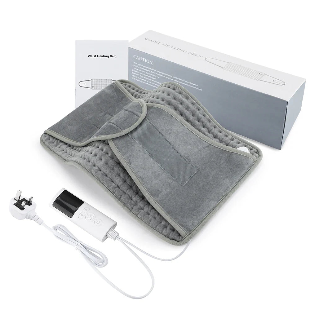 Electric Heating Waist Belt – Adjustable Thermal Pad for Back & Abdomen