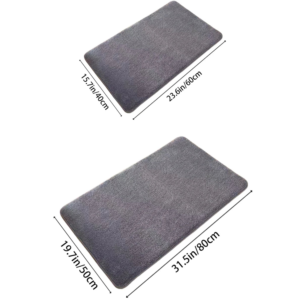 Super Absorbent Coral Velvet Bathroom Mat – Non-Slip Door & Floor Mat