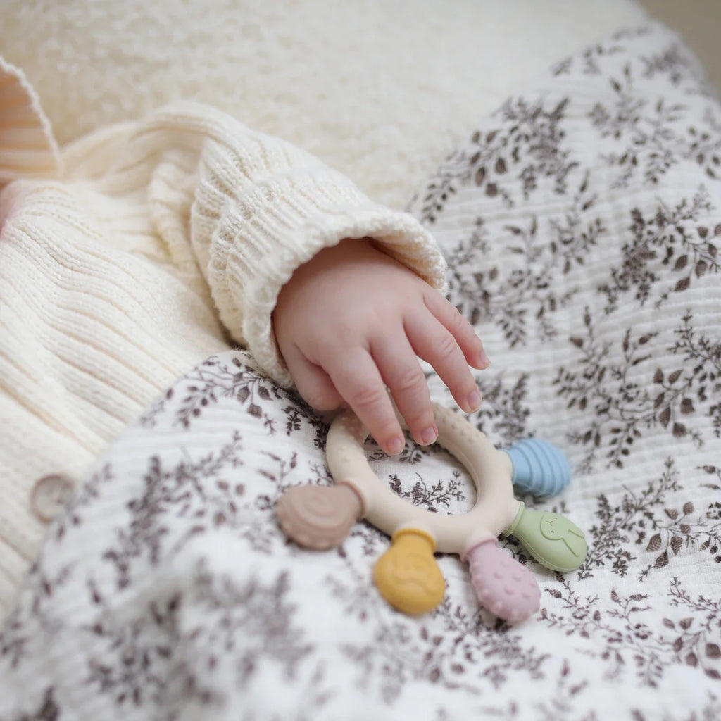 Silicone Baby Teether – Sensory Chew Beads for Anxiety & Teething Relief, 0-12 Months
