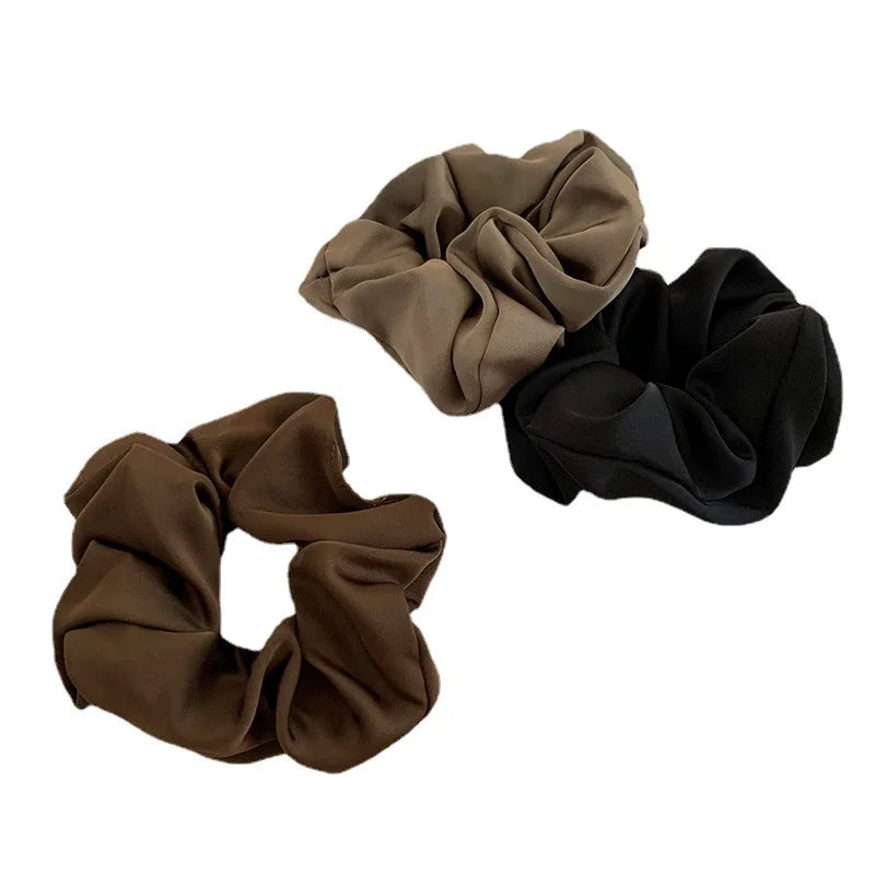 1PC Silk Satin Scrunchie for Women & Girls – Korean Style Elastic Hair Band | Soft Ponytail Holder & No-Damage Hair Accessory