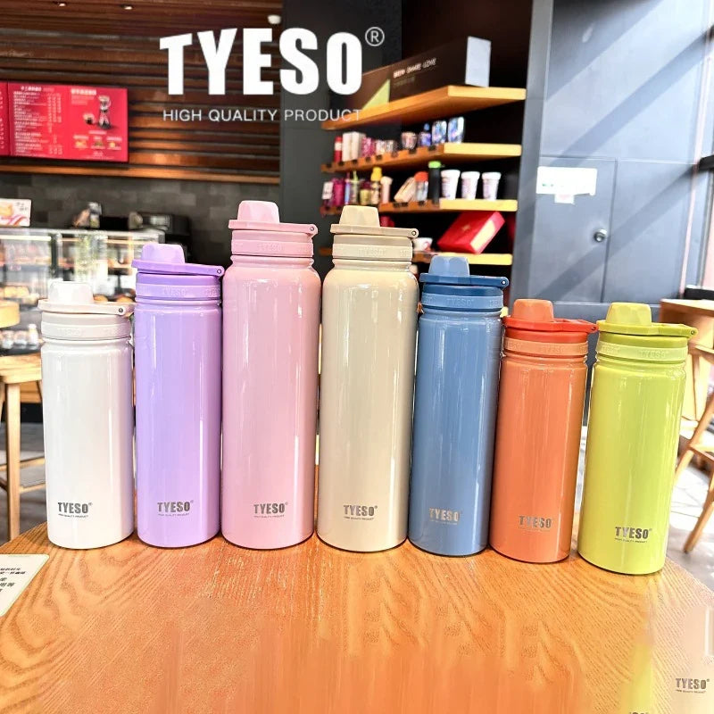 Stainless Steel Thermal Water Bottle – Portable Vacuum Insulated Tumbler for Hot & Cold Drinks, Sports & Travel