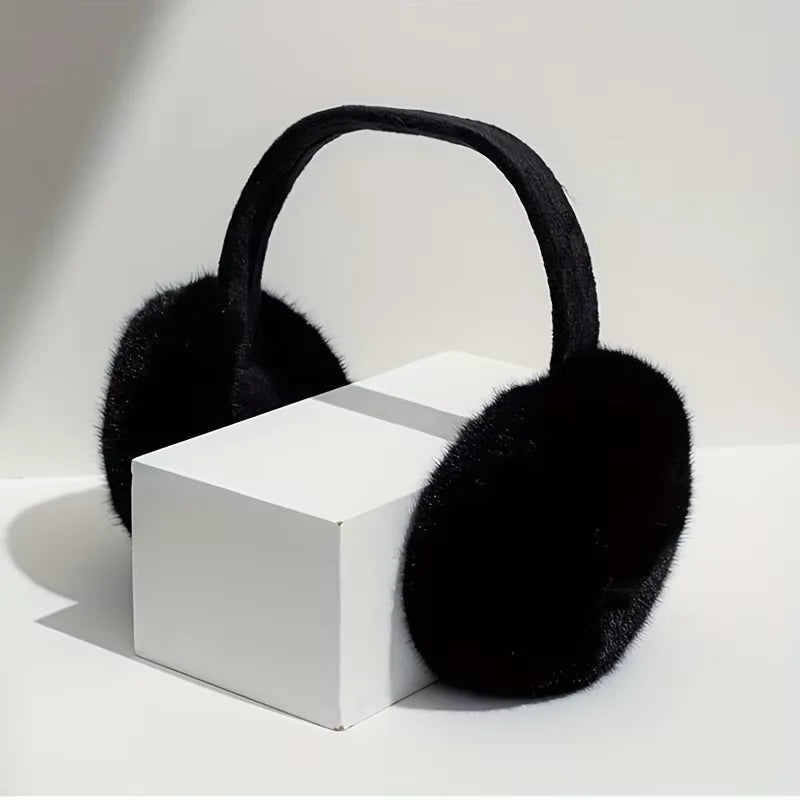 Solid Soft Plush Winter Earmuffs – Unisex Warm Ear Covers for Outdoor Use | Fashion Fleece Earflap Protection for Men & Women
