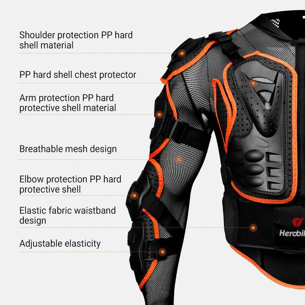 New Motorcycle Jackets Men's Full Body Armor Protection Jackets Motocross Enduro Racing Moto Protective Equipment Clothes