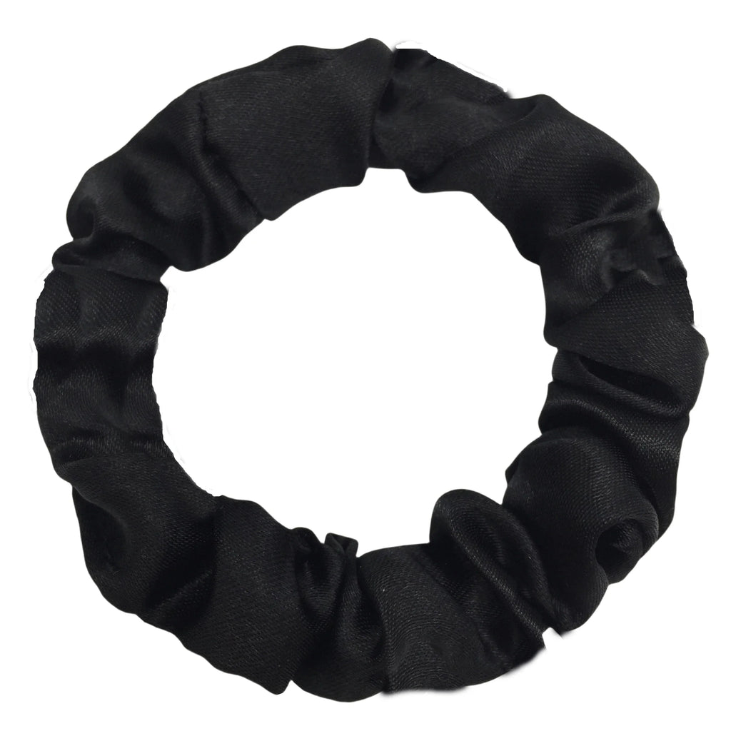 3/5/6 Pcs Silk Satin Scrunchies Set for Women – Elegant Solid Color Hair Bands | Soft Elastic Ponytail Holders & Hair Accessories