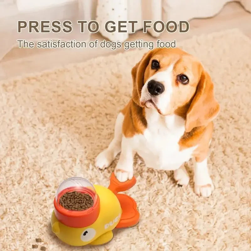 Interactive Duck Dog Treat Dispenser Toy