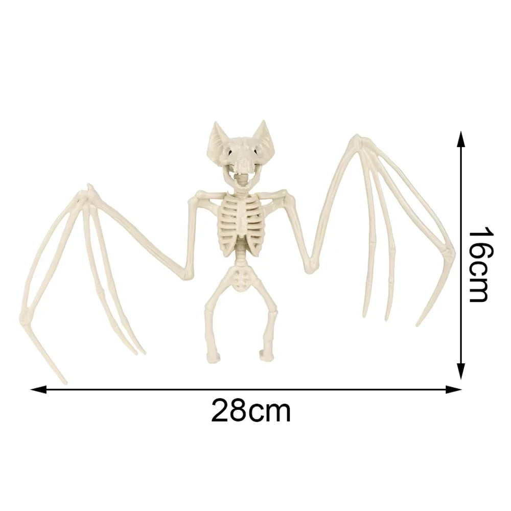 Halloween Animal Skeletons,Creepy Bat Skeleton Model,Horror Bat Bones,Halloween Home Decoration