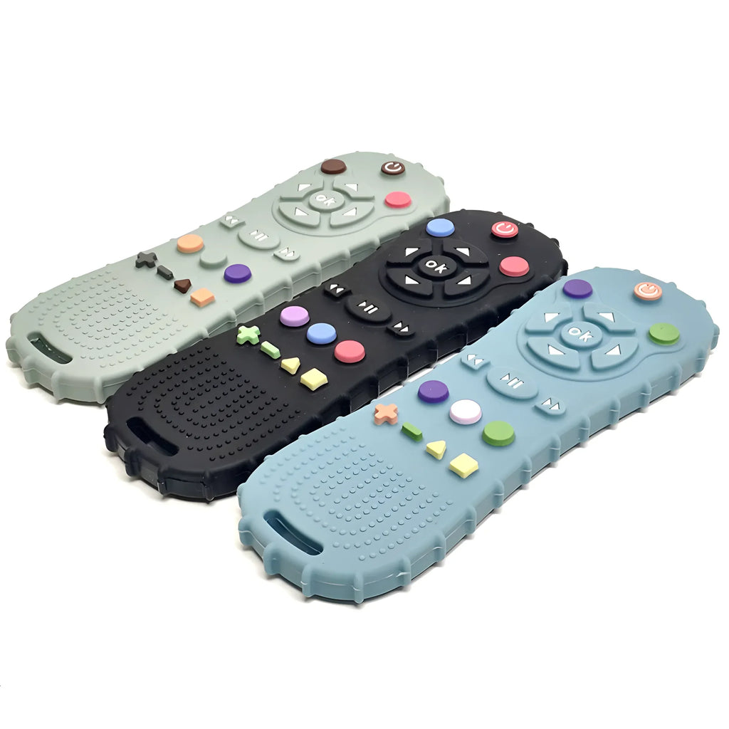 Baby Remote Control Teether – Silicone Pacifier Bracelet, Anti-Biting Gloves & Teething Stick for Infants