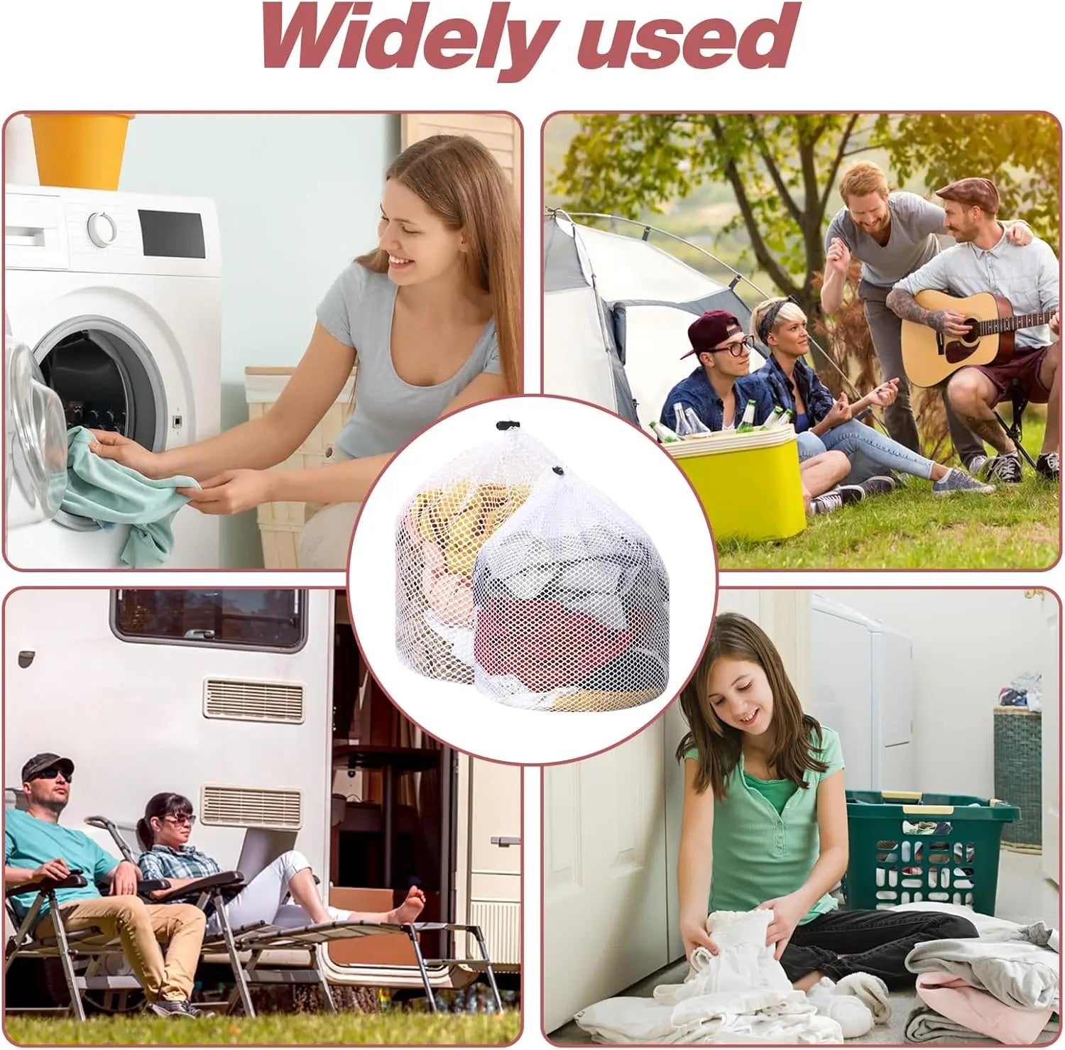 Eco-Friendly Large Mesh Laundry Bag – Durable Organizer for Bras, Socks, Underwear, Shoes & Clothes