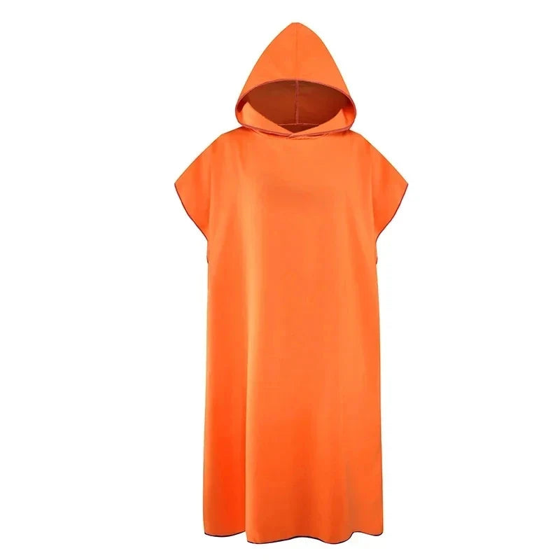 Quick Dry Changing Robe Hooded Absorbent Bathrobe Super Absorbent Bath Towel for Swimming Fitness Yoga Beach
