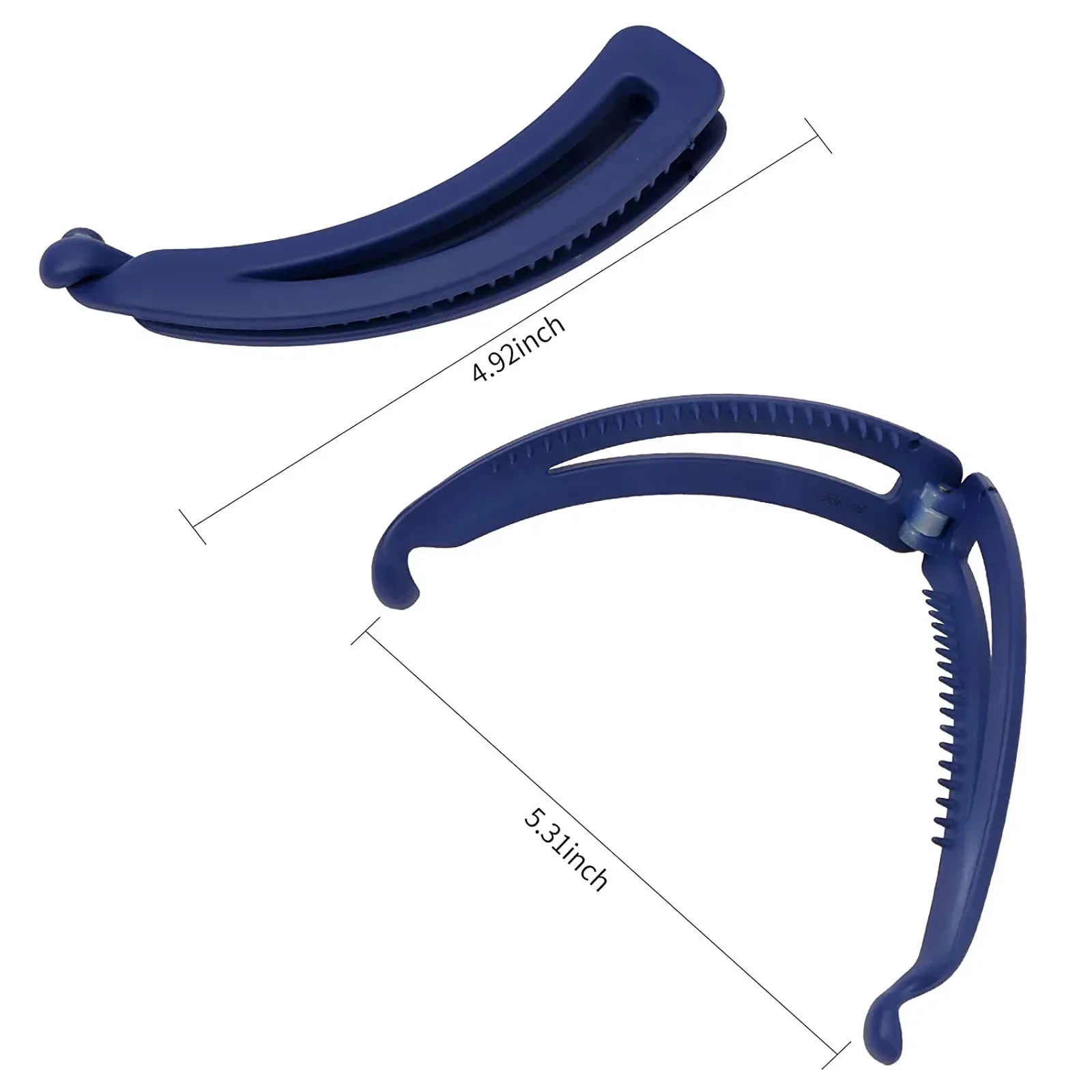 Matte Vintage Banana Clip for Curly Long Straight Short Hair Claw Women Girls Hair Styling Ponytail Holder Hairpin Clamp Grip