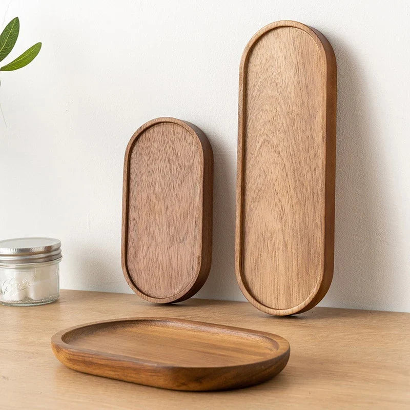 Eco-Friendly Wooden Serving Tray – Stylish & Versatile