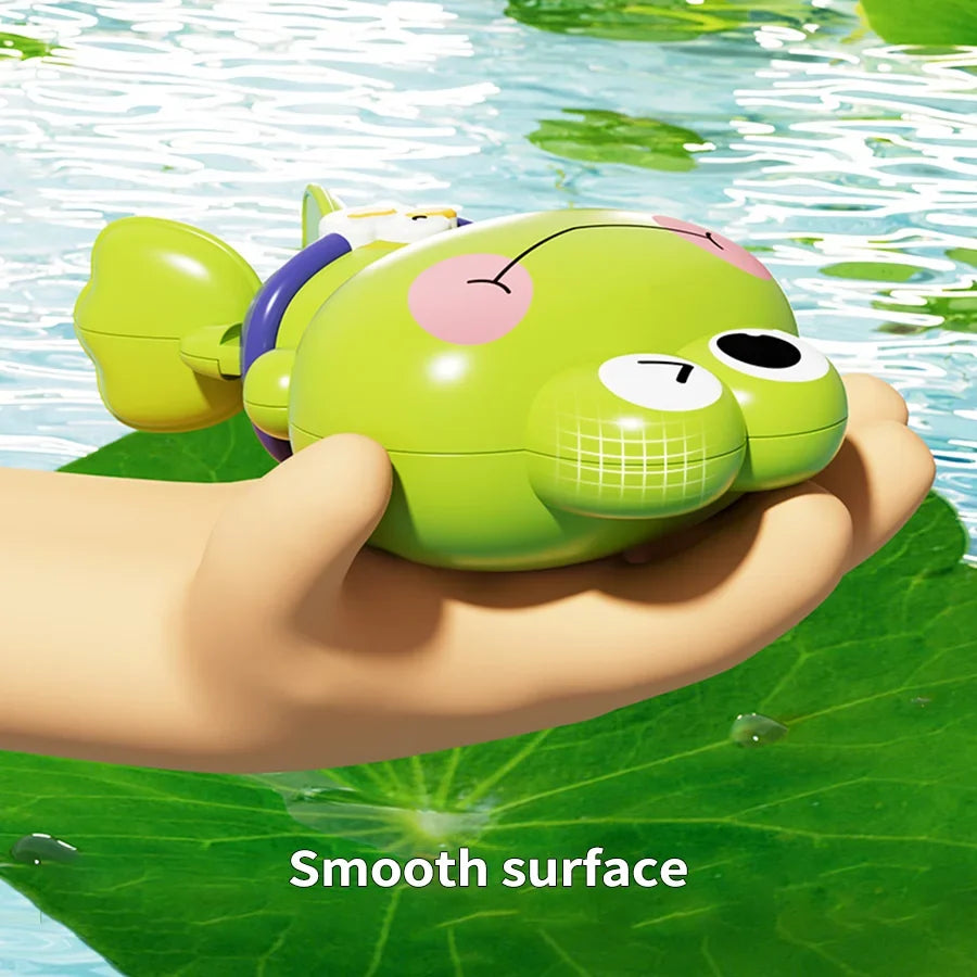 Children’s Bath Toys – Clockwork Floating & Swimming Frogs for Fun Water Play