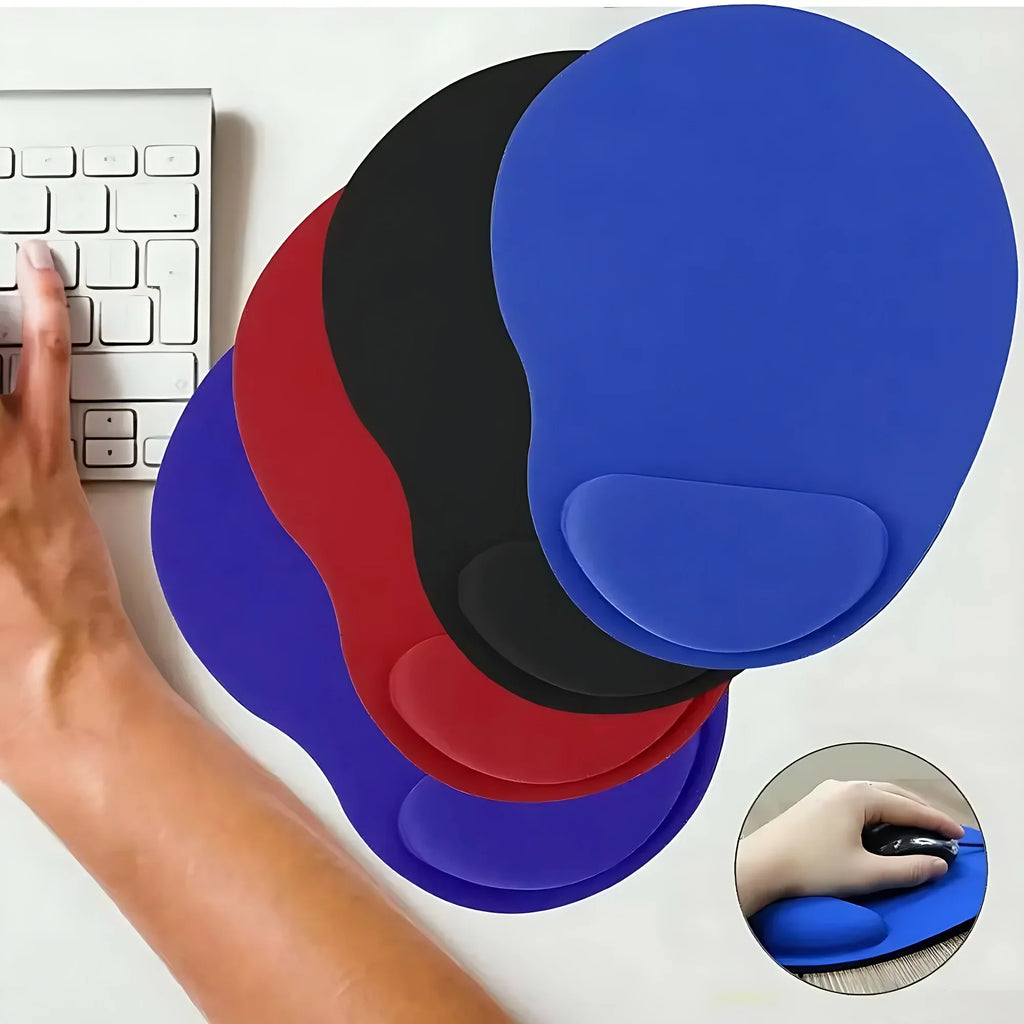 Ergonomic Wrist Rest Mouse Pad – Comfortable Non-Slip Soft Mousepad with Wrist Support for PC & Laptop