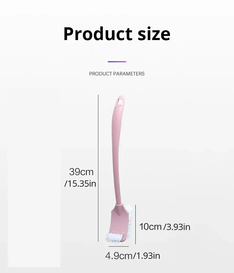 Multi-Function Double-Head Toilet Brush – Soft Hair Long Handle Cleaner