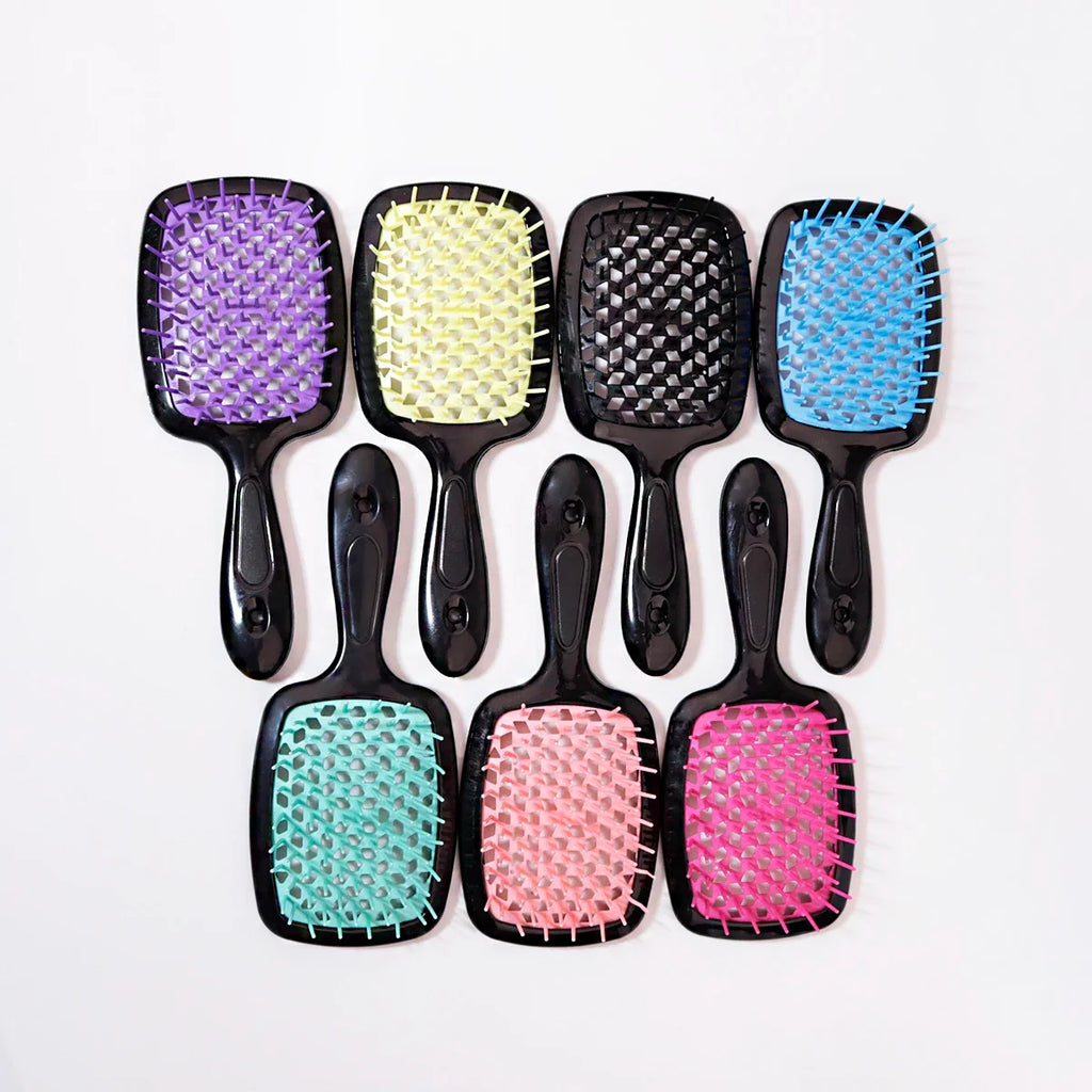 Tangled hair combed hair massage hairbrush hollowed out curly brush salon hairdresser hairdresser Special for real hair wigs