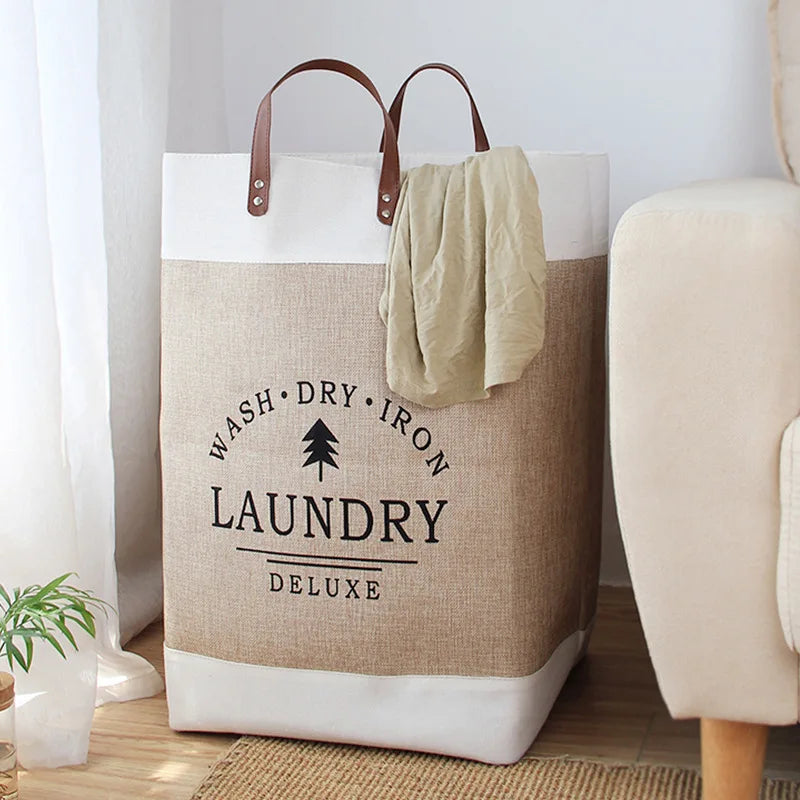 Eco-Friendly Foldable Laundry Basket – Large & Portable
